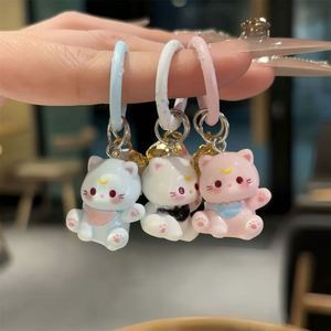 Llaveros de Resina con Forma de Gatito y Campana Pequeña, Colgante para Bolsa, 6 Colores a Elegir, Regalos de Joyería para Mujeres - Product Image 2
