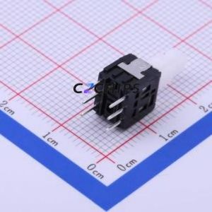SPPH410100 <b>Push</b> <b>Button</b> <b>Switch</b> Through hole Component (THT) <b>Switch</b> Self-Locking Square <b>Button</b> Through Hole 100mA - Product Image 1