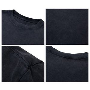 เสื้อยืดผ้าฝ้ายวินเทจสำหรับผู้ชายและผู้หญิงเสื้อยืดผ้าฝ้ายพิมพ์ลายดิจิทัล DTG น้ำหนักมากไม่มีลายแบบกำหนดเอง - Product Image 5