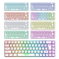 Nouveau Clavier Filaire à Membrane Ergonomique Russe 68 Touches 2025, Mini 65% Compact Rétroéclairé RGB pour Gaming sur Ordinateur Portable et de Bureau