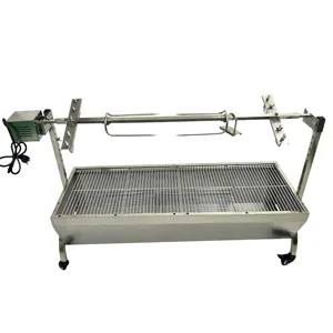 Girarrosto <span class=keywords><strong>per</strong></span> Maiale in Acciaio Inox da 60kg, <span class=keywords><strong>Macchina</strong></span> <span class=keywords><strong>per</strong></span> Barbecue a Carbone con Motore Elettrico Automatico, Griglia BBQ - Product Image 6