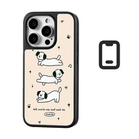 Coque de téléphone magnétique dessin animé pour Iphone16 16pro/promax 15 15promax/14Promax/14pro 14/13 13pro 12 11 coque Texture en Fiber de carbone