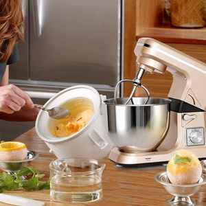 เครื่องทำขนมปังเค้กไฟฟ้า 6QT 500W เครื่องผสมอาหาร เครื่องนวดแป้ง เครื่องผสมอาหารแบบตั้งโต๊ะ - Product Image 5