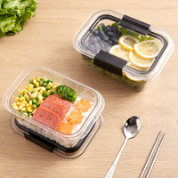 Boîte à lunch portable pour la cuisine, ensemble de contenants alimentaires en plastique sans BPA, boîte bento étanche, contenants alimentaires avec couvercles