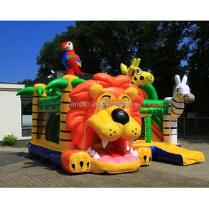 Parc animalier Hupfburg Château gonflable le plus vendu Maison de rebond gonflable populaire bon marché pour la fête des enfants - Product Image 2