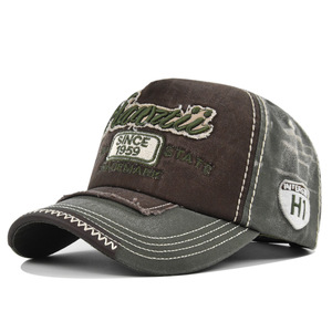 Hip Hop Vintage Soft Dad Washed Gorra de béisbol Sombreros de béisbol desgastados 5 Panel Gorras de béisbol Snapback Gorras Sombrero - Product Image 6