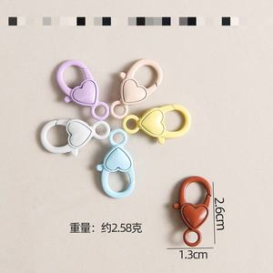 Alliage Lovely Colorful Homard Fermoir Crochets Coeur Porte-clés et Bracelet Chaîne Accessoires pour Bijoux DIY Vente en Gros - Product Image 3