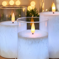Velas LED Recargables por USB con Control Remoto, Efecto de Llama Realista, Temporizador, Cambio de Color, Luz Ambiental Decorativa para la Noche