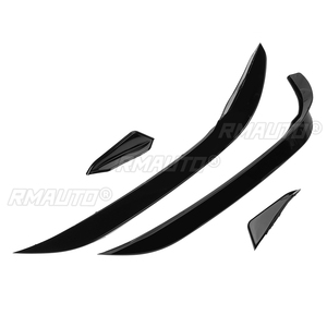A Set Car Front Bumper Side <b>Splitter</b> Canards Lip Spoiler for Volkswagen for VW Golf MK7.5 MK8 R-Line GTI GTD 2017-2020 20-2022 - Product Image 3