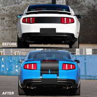 Kit de conversion de pare-chocs avant et arrière style GT500 pour Ford Mustang 2010-2014 avec jupes latérales de capot