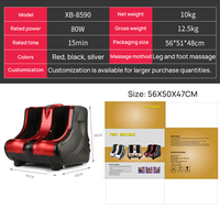 Masseur de pieds 2 en 1, masseur chauffant pour pieds et mollets avec rouleaux, pétrissage, vibrations, massage par airbag pour les muscles fatigués