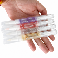 Stylo Huile pour Cuticules à la Vitamine E, Traitement Fortifiant et Stimulant la Croissance des Ongles, avec Pinceau Fin, Soin Réparateur des Ongles et des Cuticules, Huile Hydratante