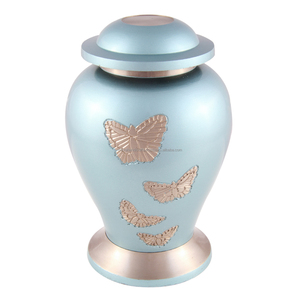 Blanco y Oro flor y hojas banda bebé niño Eldaha cremación urna para cenizas humanas mejor conmemora su amado - Product Image 4