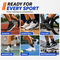 Chaussettes de sport athlétiques personnalisables avec votre logo, respirantes, anti-humidité, chaussettes courtes en coton tricoté pour la gym, la course et le fitness