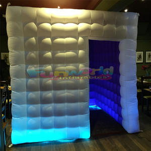 舞台空气立方体巨型小屋广告户外房子充气帐篷大型活动照片亭 - Product Image 5
