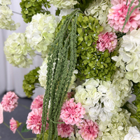 PROMISE rose et blanc fleur artificielle plante verte couleur fraîche correspondant arc de fleurs pour la décoration de fond de fiançailles