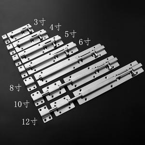 Loquet de porte et de fenêtre en acier inoxydable épaissi, anti-effraction, style ancien, à montage en surface, pour salle de bain et fenêtre de chambre - Product Image 4
