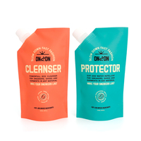 Pochette à bec verseur personnalisée et recyclable pour l'emballage de liquides (détergent, jus, sauce ou boisson chimique)