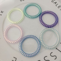 Lot de 100 élastiques à cheveux mignons de 5 cm pour enfants, bracelets élastiques, bandeaux, élastiques à cheveux pour enfants, chouchous téléphoniques