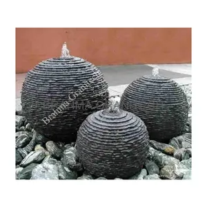 Tough Marmer Gemaakt Drijvende Zilver Water Giant Bal Fontein