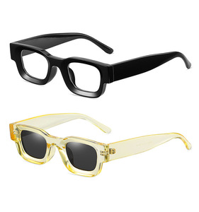 แว่นกันแดดทรงสี่เหลี่ยมแบบกำหนดเองสำหรับผู้ชาย แบรนด์ดีไซน์เนอร์ แว่นกันแดดสไตล์พังก์ โพลาไรซ์ - Product Image 4