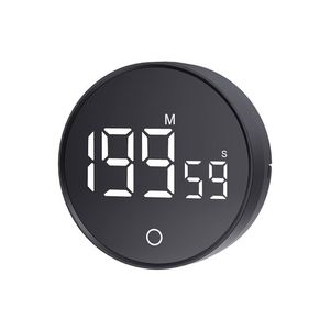 Minuteur de cuisine numérique rotatif multifonctionnel en plastique avec écran LED, interrupteur de minuterie électrique pour l'étude - Product Image 1
