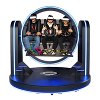 Simulador de Vuelo 9D VR 360, Parque de Atracciones Interior, Montaña Rusa, Cine VR, Sillas Giratorias, Simulador de Montaña Rusa de Vuelo