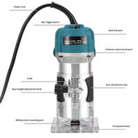 Fresadora de Madera de 800W, Fresadora de Palma para Bricolaje, Herramientas de Carpintería