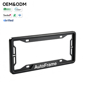 Cadre de <span class=keywords><strong>plaque</strong></span> <span class=keywords><strong>d</strong></span>'<span class=keywords><strong>immatriculation</strong></span> personnalisé - <span class=keywords><strong>Logo</strong></span> AutoFrame et design moderne pour la modification et l'image de <span class=keywords><strong>marque</strong></span> des voitures - Product Image 1