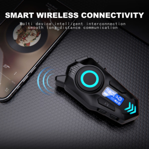 K09fm bluetooth mô hình mới với màn hình, FM Radio, chia sẻ âm nhạc, xe máy, xe đạp Mũ bảo hiểm, Bluetooth Hands-free <span class=keywords><strong>intercom</strong></span> tai nghe - Product Image 4