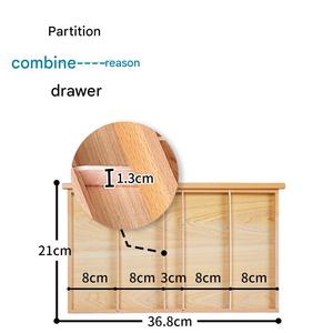Boîte de rangement pour artiste en bois massif de hêtre à plusieurs tiroirs |   Organisateur de fournitures artistiques grande capacité, chevalet de peinture |   Glissement fluide - Product Image 3