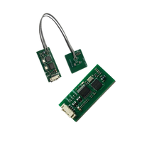 Lector de Tarjetas de Proximidad RFID ISO 14443A de 13.56MHz, Módulo Negro Impermeable IP68 de Seguridad Inteligente, Salida Wiegand para Cerradura de Puerta