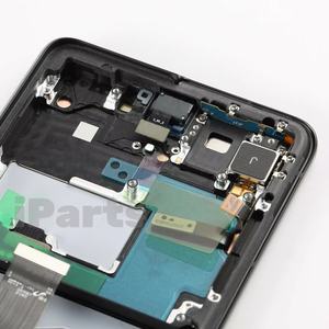 Écran de remplacement IParts neuf pour <span class=keywords><strong>Samsung</strong></span> <span class=keywords><strong>Galaxy</strong></span> <span class=keywords><strong>S21</strong></span> <span class=keywords><strong>Ultra</strong></span> 5G SM-G998, assemblage d'écran tactile AMOLED avec cadre noir argenté OEM - Product Image 6