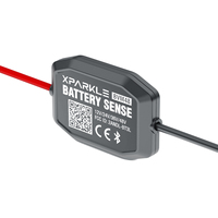 Moniteur de batterie pour systèmes 12V 24V 36V 48V, dispositif Bluetooth Xparkle Battery Sense, vérifie la tension et l'état de la batterie dans les véhicules