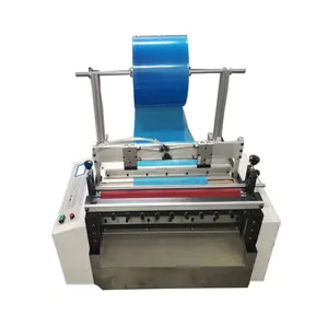 Saco plástico para fabricação de filme de pvc, máquina de corte e vedação de papel não tecido de pvc automático, novo, QK-400H