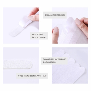 Autocollants de sécurité antidérapants <span class=keywords><strong>pour</strong></span> baignoire Probebi, antidérapants <span class=keywords><strong>pour</strong></span> douche, OEM/ODM, écologiques, rayures de <span class=keywords><strong>salle</strong></span> de <span class=keywords><strong>bain</strong></span> <span class=keywords><strong>pour</strong></span> la saison des chutes - Product Image 4
