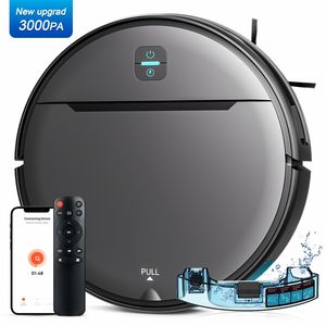 Robotic Vacuum Cleaner 3000PA Gyroscope Navigation Sweeping Suction Mopping APP Control 90-120 Sqm - Product Image 1