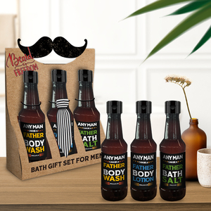 Ensemble cadeau de soin corporel pour homme, savon liquide nettoyant et hydratant, sel de bain, style international, personnalisé OEM, <span class=keywords><strong>Olivee</strong></span>, vente en gros - Product Image 5