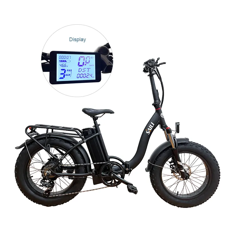 Складной электрический велосипед с толстыми шинами 48 в 500 Вт, Электрический трехколесный велосипед