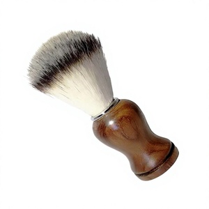 Pinceau à raser professionnel ASAP Brand Premium en nylon, modèle ABP-1531, manche en bois, outils de toilettage pour barbier. - Product Image 1