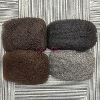 Cheveux humains afro crépus 100 % naturels de haute qualité, double épaisseur, couleurs variées pour tresses et dreadlocks (Shoumei 4B 4C)