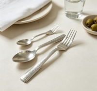 Collection de Vaisselle de Table en Acier Inoxydable 410 Poli Miroir Doré pour Banquets et Traiteurs – Vente Flash en Gros