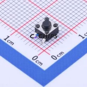 GT-TC074E-H038-L1 Tactile Switch SMD-4P,4.5x4.5mm Switch Single Pole Single Throw Round Button 1.3N Vertical Mount - Product Image 1