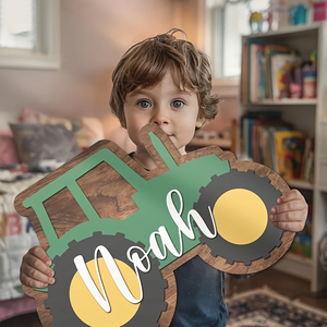 Panneau en bois personnalisé Monster Truck - Cadeau unique pour fête d'anniversaire et excellente décoration de chambre/mur - Product Image 2