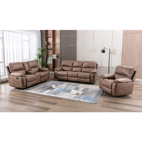 Fauteuil inclinable contemporain en tissu avec structure en bois, 1 place, canapé à mouvement réglable, service OEM ODM