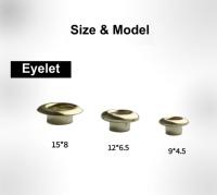 Accessoires de boutons personnalisés Peisidike, œillets en laiton (ronds, lavables) pour chapeaux et sacs en cuir, conception de logo personnalisée