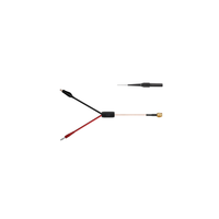 Câble coaxial RF mâle SMA prise banane 4mm pour pince crocodile sonde de fil sans rupture pour instruments de mesure électroniques Oscillosco