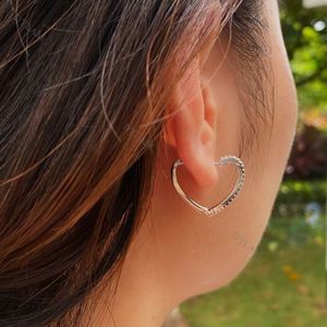 Dylam Stylish Trendy 925 Sterling <b>Silver</b> Luxury 18K Gold Plated Fashion Custom Design Korean Women <b>Hoop</b> Earrings - Product Image 5