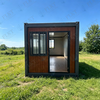 Maison conteneur modulaire préfabriquée ignifuge FLKT en laine de roche, emballée en plat, pour habitation ou bureau