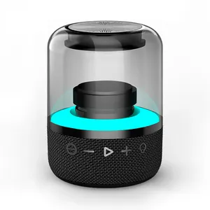 CASUN Speaker Nirkabel Kartu TF Bluetooth, Speaker Nirkabel Stereo Luar Ruangan 8W, Speaker Subwoofer Bluetooth dengan LED Warna